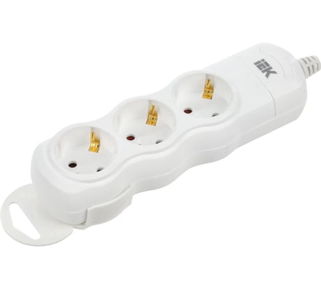Переносная разборная розетка IEK РПР03 3 места WYP10-D-KP-16-03-ZS-K01