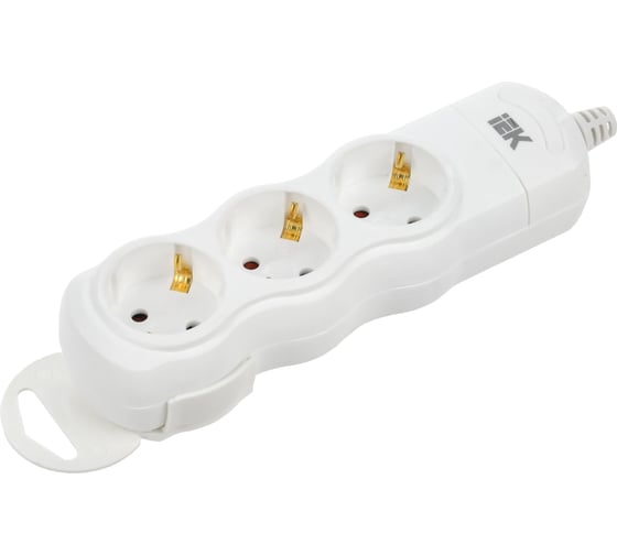 Переносная разборная розетка IEK РПР03 3 места WYP10-D-KP-16-03-ZS-K01 1