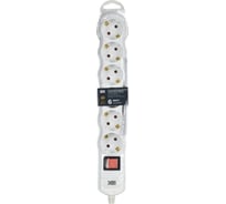 Переносная разборная розетка IEK с выключателем РПР06в 6 мест WYP10-D-KP-16-06-ZKS-K01
