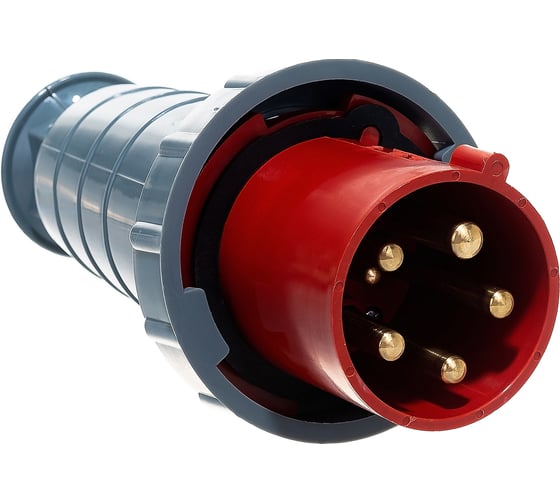 Электрическая кабельная вилка IEK 63А 3P+E+N 380В IP54 035 ИЭК PSR02-063-5