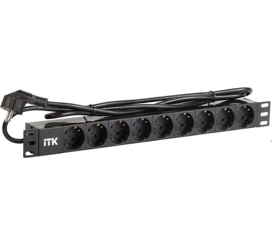 Блок розеток ITK 9 мест PDU шнур 2м, вилка PH22-9D1-P