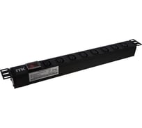 Блок розеток ITK 8 мест PDU 19 дюймов IEC320 C13 с LED выключателем PH12-8C133