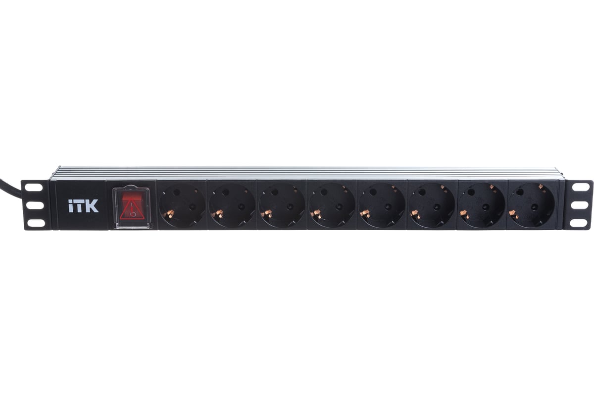 Блок розеток ITK 8 мест PDU 1U шнур 2м PH12-8D1-P - выгодная цена ...