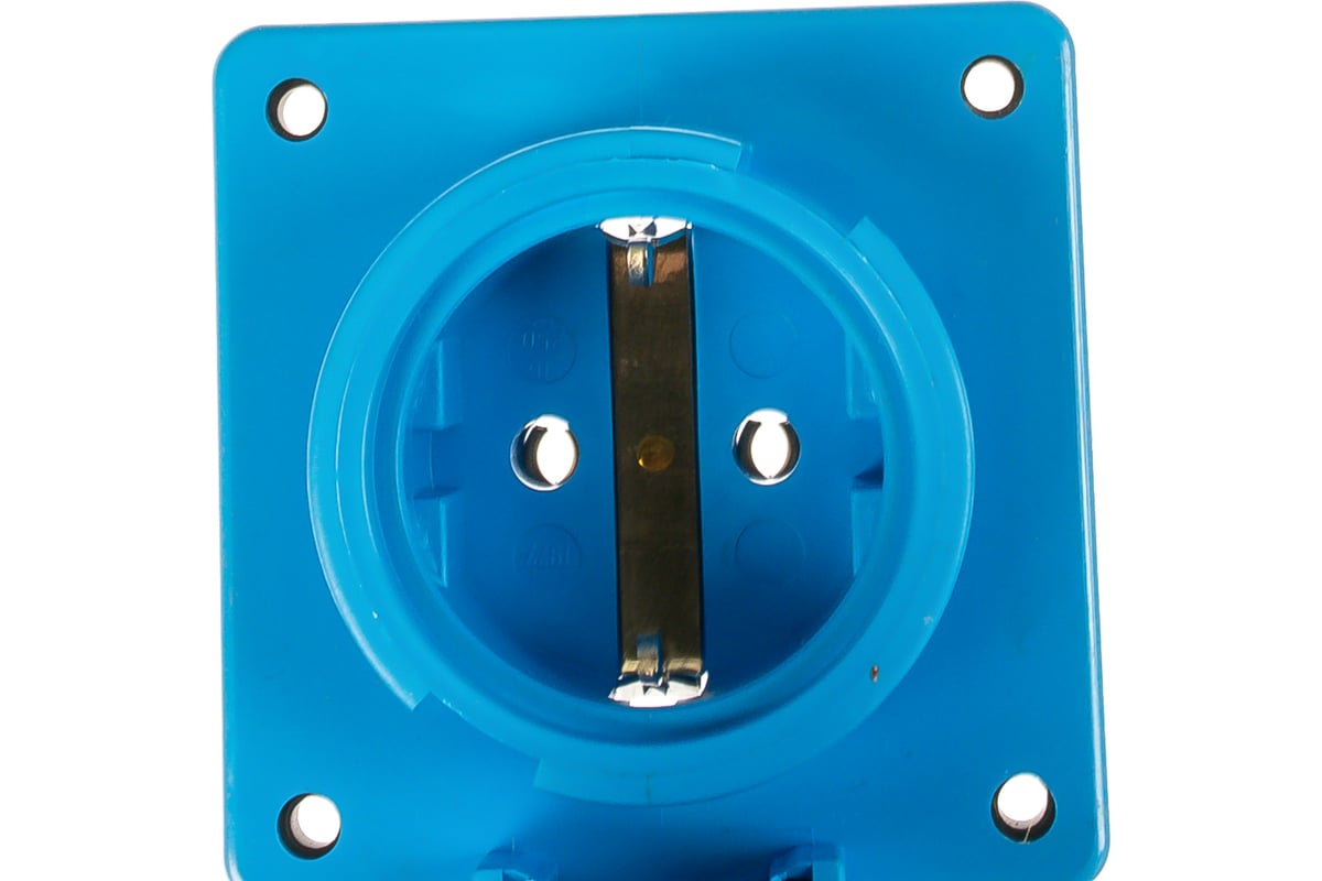 Фланцевая розетка ABL с крышкой и байонетным замком IP68, 16A 2P+E 250V ...