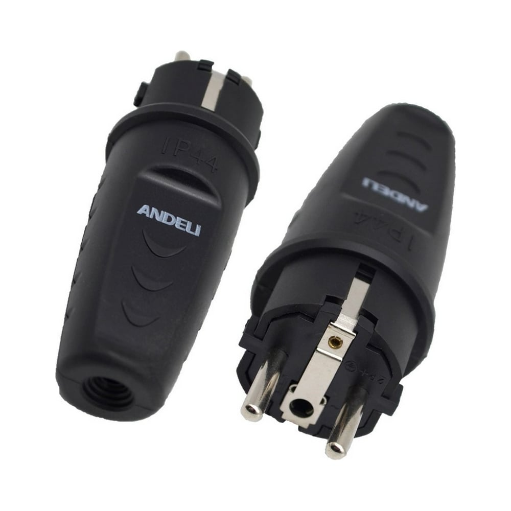 Прямая вилка ANDELI каучук AM-K01 2Р+РЕ 16А 220В IP44 ADL13-061 ...