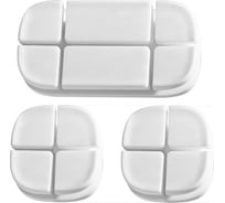 Магнитный фиксатор PERFEO на 4 кабеля 2-8 мм силикон белый 30 012 114