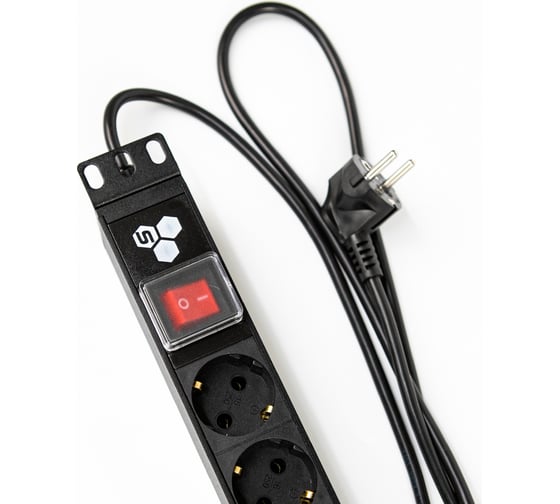 Блок розеток SYSMATRIX 19 PDU 8 розеток, 16 A, выключатель, шнур 1.8 м PD 19.08SCH-IS-1.16-1.8.2