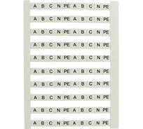 Маркеры для ЗНИ TDM ELECTRIC с символами A, B, C, N, PE 100 шт SQ0803-0028