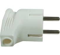 Электрическая вилка евро угловая Jilion с заземлением, 16А, белый 9533828