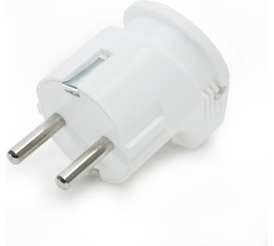 Электрическая вилка евро угловая Jilion с заземлением, 16А, белый 9533828