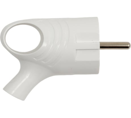 Электрическая вилка евро с кольцом Jilion с заземлением, 16А, белый 9533824