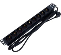 Блок розеток TWT 19 9 шт. без выключателя, 16A 250V, шнур питания 3.0 м PDU19-16A9P-3.0