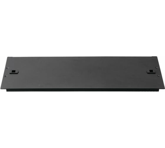 Металлическая фальш-панель LANMASTER 19" 2U, быстросъемная, черная LAN-DC-TLMFP-2U