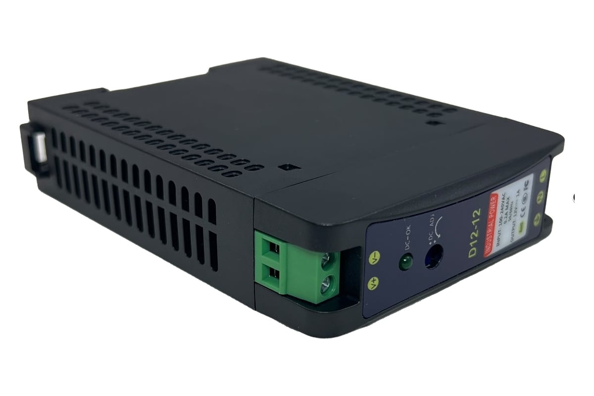 Промышленный блок питания ComOnyx 12В, 1А, 12Вт, с креплением на din ...