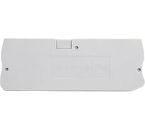 Торцевая заглушка STEKKER для зни ld574 4 мм² (jxb pt 4), серый ld583-1-40, 100шт в упак, 49273