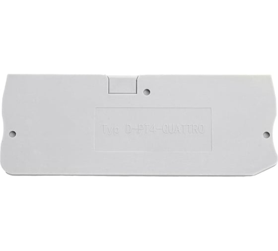 Торцевая заглушка STEKKER для зни ld574 4 мм² (jxb pt 4), серый ld583-1-40, 100шт в упак, 49273