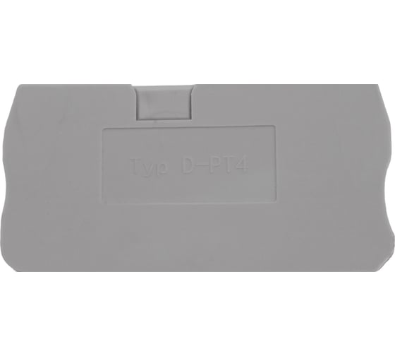 Торцевая заглушка STEKKER для зни ld572 4 мм² (jxb pt4), серый ld581-1-40, 100шт в упак, 49265