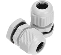 Кабельный ввод REXANT PG-11 (5-10мм) серый, комплект (2 шт/уп) 07-8011-A2