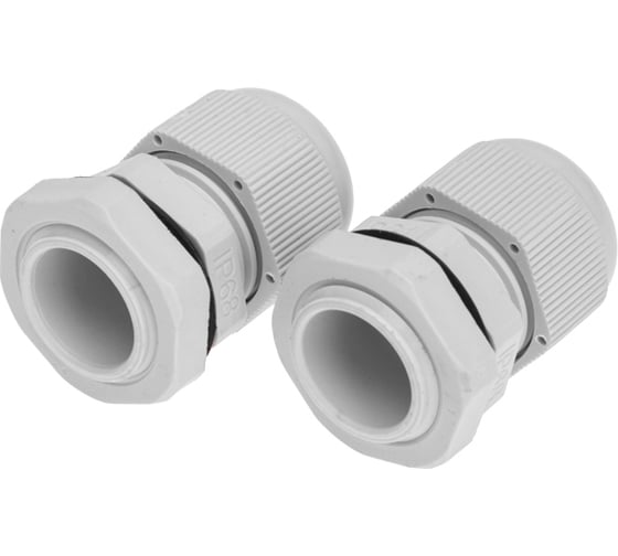 Кабельный ввод REXANT PG-11 (5-10мм) серый, комплект (2 шт/уп) 07-8011-A2