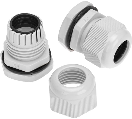 Кабельный ввод REXANT PG-21 (13-18мм) серый, комплект (2 шт/уп) 07-8021-A2