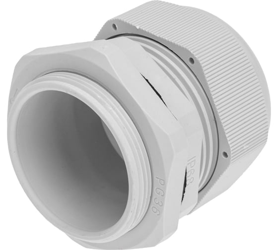 Кабельный ввод REXANT PG-36 (22-32мм) серый, комплект 07-8036-A1
