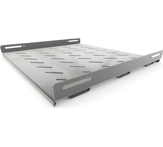 Стационарная усиленная полка Hyperline TSH3H-450-RAL7035 глубина 450 мм, с боковым креплением, нагрузка до 100 кг, для шкафов серии TTB, TTR, TWB/TWB-FC, 485x450мм (ШхГ), цвет серый (RAL 7035) 451894