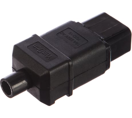 Электрическая кабельная вилка LANMASTER IEC 60320, C19, 16A 250V, разборная, черная LAN-IEC-320-C19