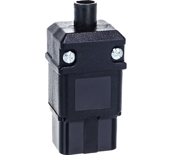 Электрическая кабельная вилка LANMASTER IEC 60320, C20 16A 250V, разборная, черная, LAN-IEC-320-C20