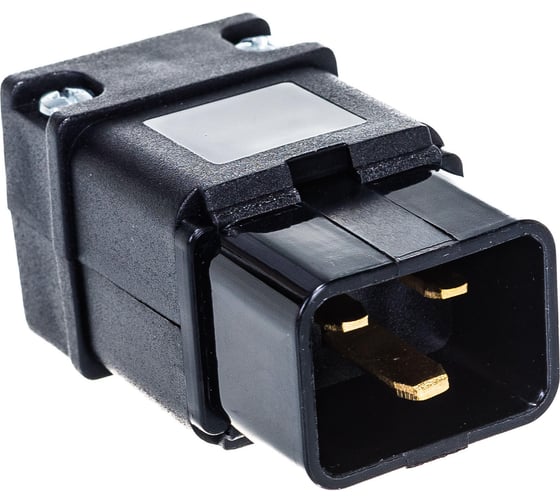 Электрическая кабельная вилка LANMASTER IEC 60320, C20 16A 250V, разборная, черная, LAN-IEC-320-C20