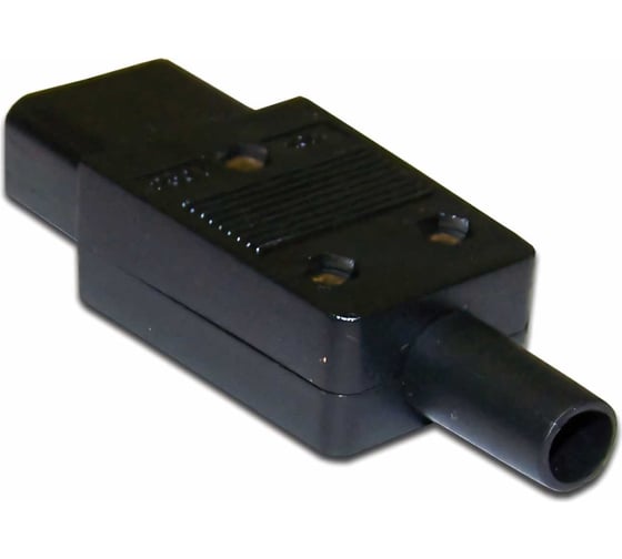 Электрическая кабельная розетка LANMASTER 10A, 250V, разборная, черная LAN-IEC-320-C13