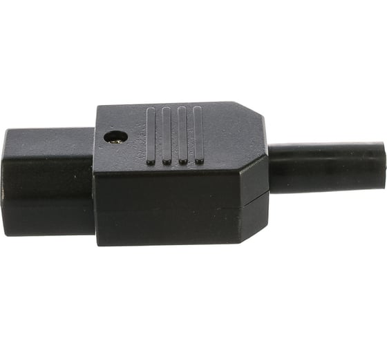 Электрическая кабельная розетка LANMASTER 10A, 250V, разборная, черная LAN-IEC-320-C13