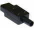 Электрическая кабельная розетка LANMASTER 10A, 250V, разборная, черная LAN-IEC-320-C13 2