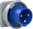 Встраиваемая вилка PCE 125а/220v/1p+n+e/ip67, фланец 120x120 643-6 1