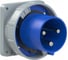 Встраиваемая вилка PCE 125а/220v/1p+n+e/ip67, фланец 120x120 643-6 2