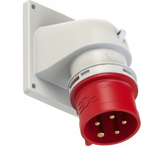 Встраиваемая угловая вилка PCE 32а/400v/3p+n+e/ip44 77725-6