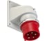 Встраиваемая угловая вилка PCE 32а/400v/3p+n+e/ip44 77725-6 1