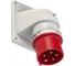 Встраиваемая угловая вилка PCE 32а/400v/3p+n+e/ip44 77725-6 2