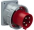 Встраиваемая наклонная вилка PCE 63a/400v/3p+n+e/ip67, фланец 100x112 735-6 2
