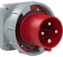 Встраиваемая вилка PCE 63а/400v/3p+e/ip67, фланец 100x100 634-6