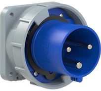 Встраиваемая вилка PCE 63а/230v/1p+n+e/ip67, фланец 100x100 633-6