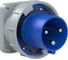 Встраиваемая вилка PCE 63а/230v/1p+n+e/ip67, фланец 100x100 633-6 1