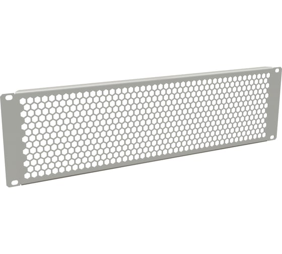 Фальш-панель Hyperline BPD-3-RAL7035 перфорированная, на 3U, цвет серый (RAL 7035) 483502