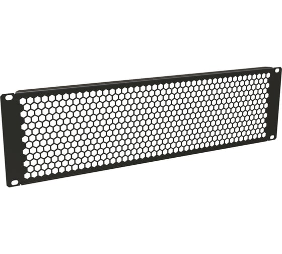 Фальш-панель Hyperline BPD-3-RAL9005 перфорированная, на 3U, цвет черный (RAL 9005) 483499