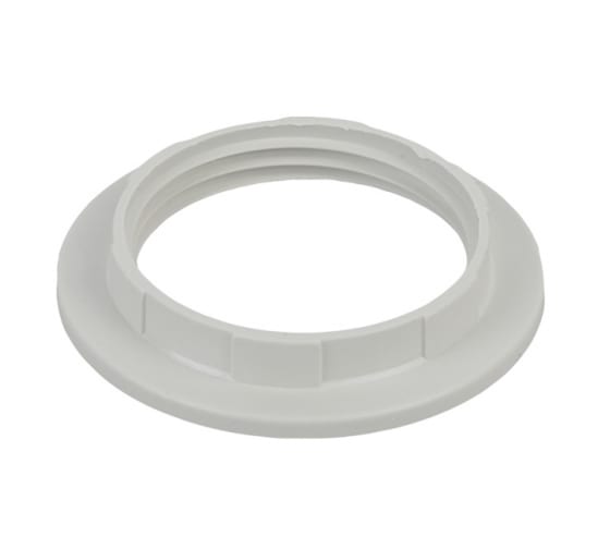 Кольцо для патрона ЭРА E27, пластик, белое Б0043681 1