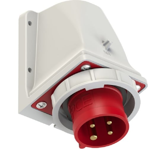 Настенная вилка PCE 32а/380v/3p+e/ip67 5242-6k