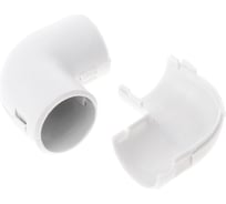 Угловой разборный соединитель Промрукав белый д16 100шт PR.07516б