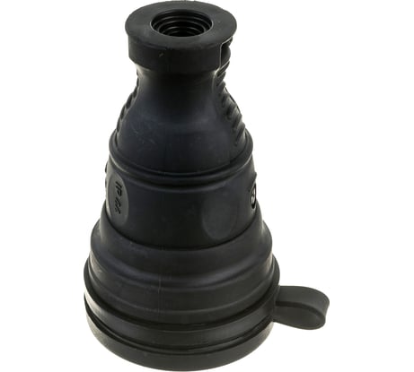 Каучуковый разъем ЭРА R8BIP44 c заземлением, прямой, 16A, IP44, черный Б0044541