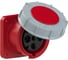 Розетка PCE встраиваемая 63а/380v/3p+e/ip67, фланец 100x100 334-6 1