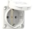 Розетка PCE встр 16а/220v/2p+e/ip54 50x50 подкл. сзади белая 105-0w 1