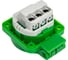 Розетка PCE встр 16а/220v/2p+e/ip54 50x50 подкл. сзади зелёная 105-0u 4